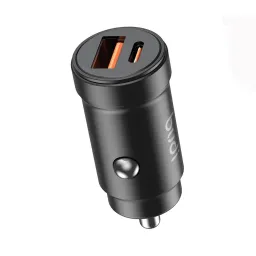 شارژر فندکی 30 وات بودی مدل Budi CC602B با خروجی USB و USB-C  مشکی