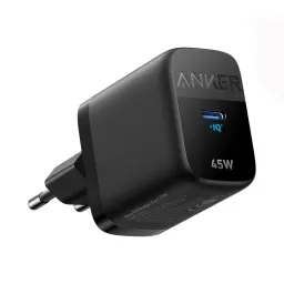 شارژر دیواری 45 وات انکر مدل Anker Ace Charger 313 A2643 با خروجی USB-C  مشکی