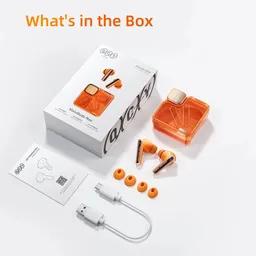 هدفون بلوتوثی کیو سی وای مدل MeloBuds Neo  نارنجی