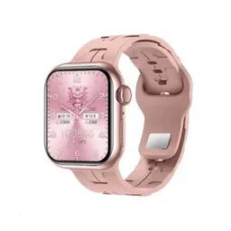 ساعت هوشمند HK مدل HK9 Mini بدنه مشکی بند صورتی