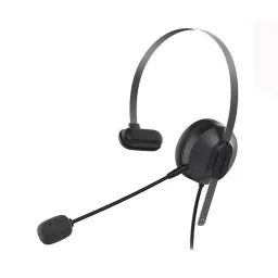 هدفون سیمی تک گوش اپراتوری فیلیپس مدل Philips SHM1028 میکروفن دار با گارانتی 12 ماهه شرکتی مشکی
