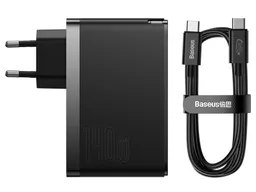 شارژر دیواری 140وات باسئوس مدل Baseus GaN5 Pro Fast Charger 2C+U 140W EU CCGP10020  مشکی