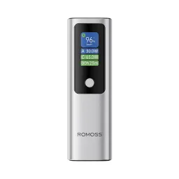 پاوربانک 10000 میلی آمپر روموس 130 وات مدل Romoss PPU10-128 نقره ای