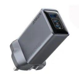شارژر دیواری 100 وات انکر مدل Anker A2688 با یک خروجی USB و دو خروجی USB-C مشکی