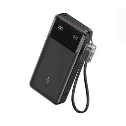 پاوربانک 20000 میلی آمپر انکر 30 وات مدل Anker A1384 به همراه کابل USB-C به USB-C  مشکی