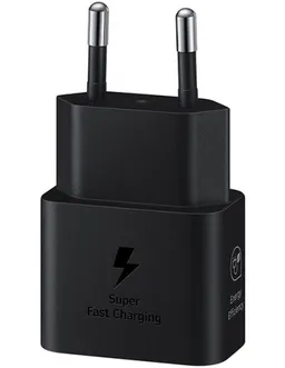 شارژر دیواری 25W سامسونگ مدل EP-T2510 دو پین  (های کپی) مشکی