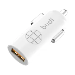 شارژر فندکی 18 وات بودی مدل Budi CC062QW با خروجی USB  سفید