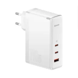 شارژر دیواری 140وات باسئوس مدل Baseus GaN5 Pro Fast Charger 2C+U 140W EU CCGP10020  سفید